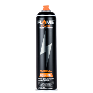 Flame Orange Lighting 600ml Thick Black