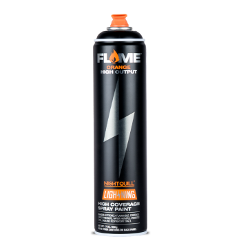 Flame Orange Lighting 600ml Thick Black