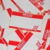 Hello My Name Is 100 Set RED