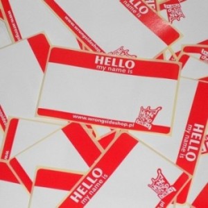 Hello My Name Is 500 Set RED