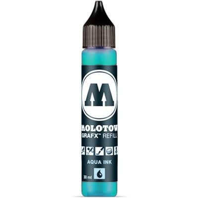 Tusz na bazie wody Molotow Aqua Ink Turquoise 013 30ml