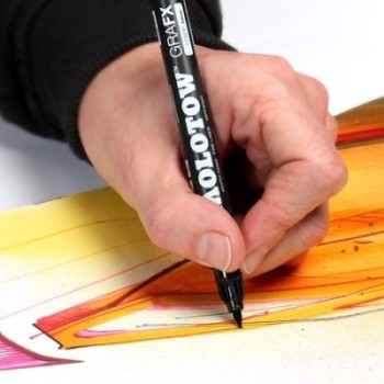 Marker Molotow 128PP Black - czarny marker spirytusowy