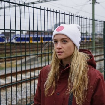 Mr.Serious Pink Dot Fat Beanie