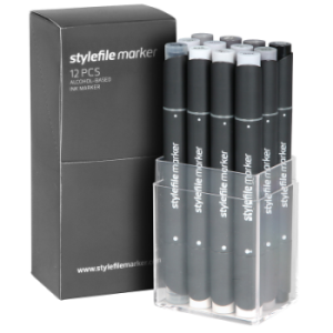 Stylefile Twin 12 Neutral Grey