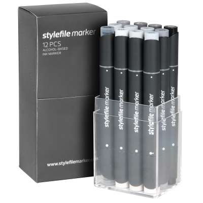 Stylefile Twin 12 Neutral Grey