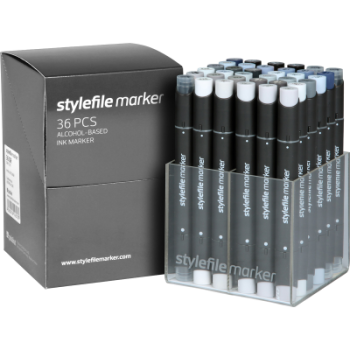 Stylefile Twin 36 Grey Set