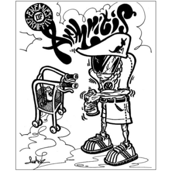 Graffiti Coloring Book 2 KOLOROWANKA