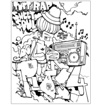 Graffiti Coloring Book 2 KOLOROWANKA