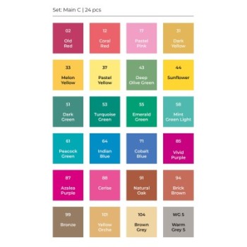Toki Layout Markers 24 Set C