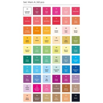 Toki Layout Markers 60 Set A