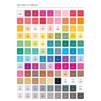 Toki Layout Markers 108 Pro Set