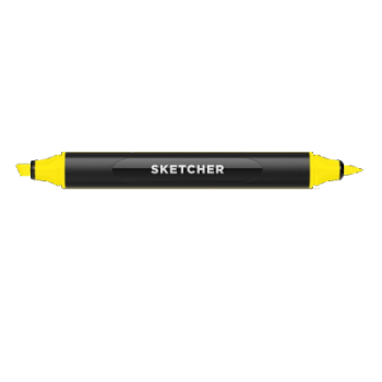 Marker Molotow Sketcher Yellow Y025 na bazie wody