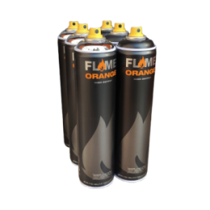 Flame Orange 600 Chrom`n`Black 6Pack