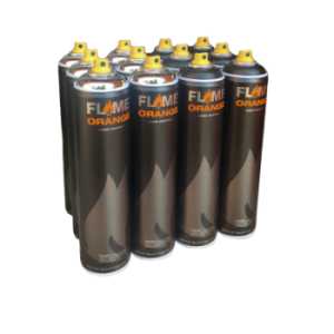 Flame Orange 600 Chrom`n`Black 12Pack