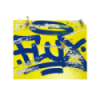 Flux Eggshell Stickers Yellow