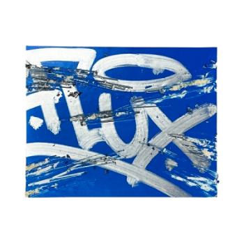 Flux Eggshell Stickers Cyan