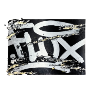 Flux Eggshell Stickers Black