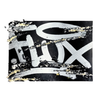 Flux Eggshell Stickers Black