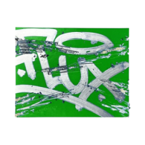 Flux Eggshell Stickers Green