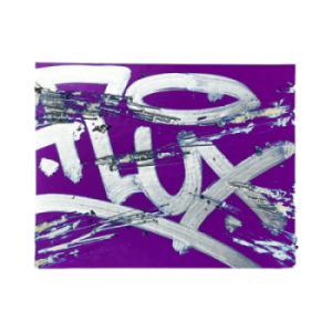 Flux Eggshell Stickers Purple