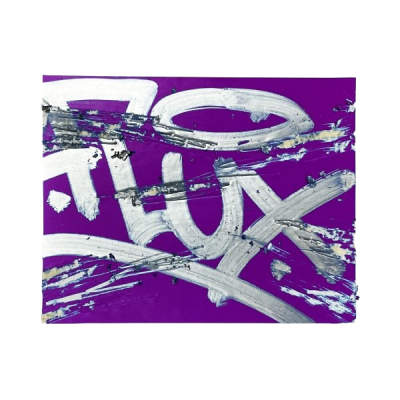 Flux Eggshell Stickers Purple