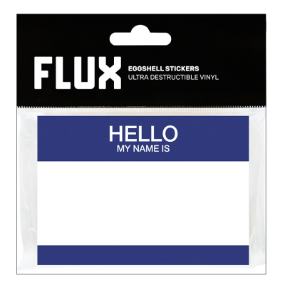 Flux Eggshell Stickers Hello