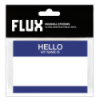 Flux Eggshell Stickers Hello