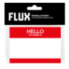 Flux Eggshell Stickers Hello Red