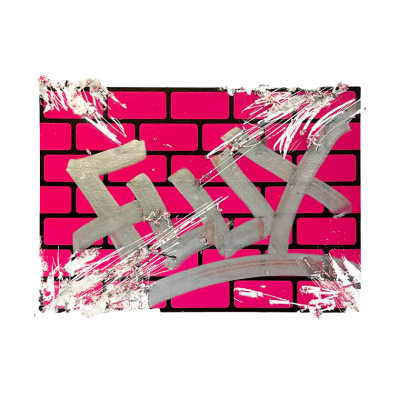 Flux Eggshell Stickers Magenta  Bricks