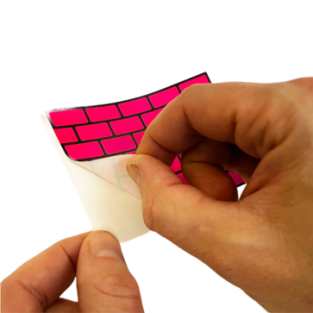 Flux Eggshell Stickers Magenta  Bricks