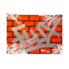 Flux Eggshell Stickers Orange Bricks