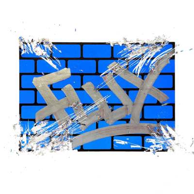 Flux Eggshell Stickers Blue  Bricks