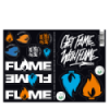Flame Stickers Sheet