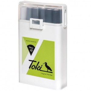 Toki Layout Markers 12 Grey Set