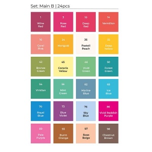 Toki Layout Markers 24 Set B