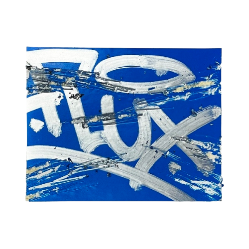 Flux Eggshell Stickers Cyan