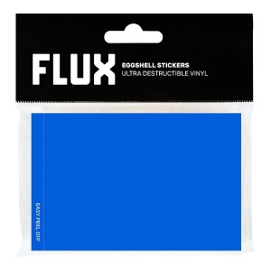 Flux Eggshell Stickers Cyan