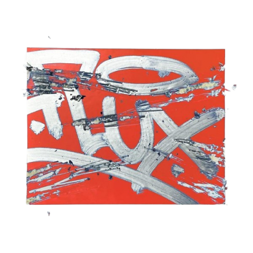 Flux Eggshell Stickers Red