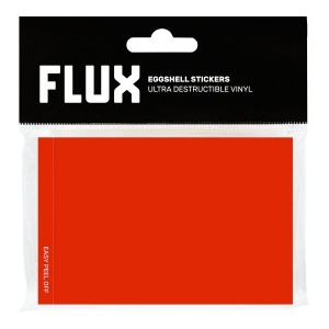 Flux Eggshell Stickers Red