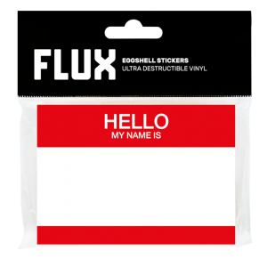 Flux Eggshell Stickers Hello Red 