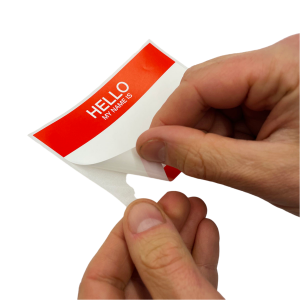 Flux Eggshell Stickers Hello Red