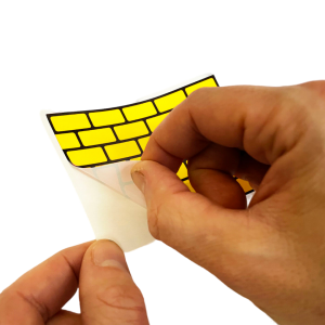 Flux Eggshell Stickers Yellow  Bricks