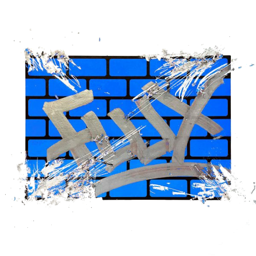 Flux Eggshell Stickers Blue  Bricks