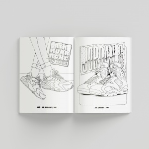 Sneaker Coloring Book Kolorowanka