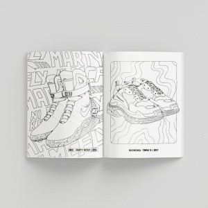 Sneaker Coloring Book Kolorowanka