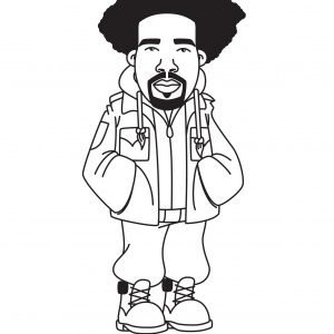 Hip Hop Coloring East Coast Edition Kolorowanka